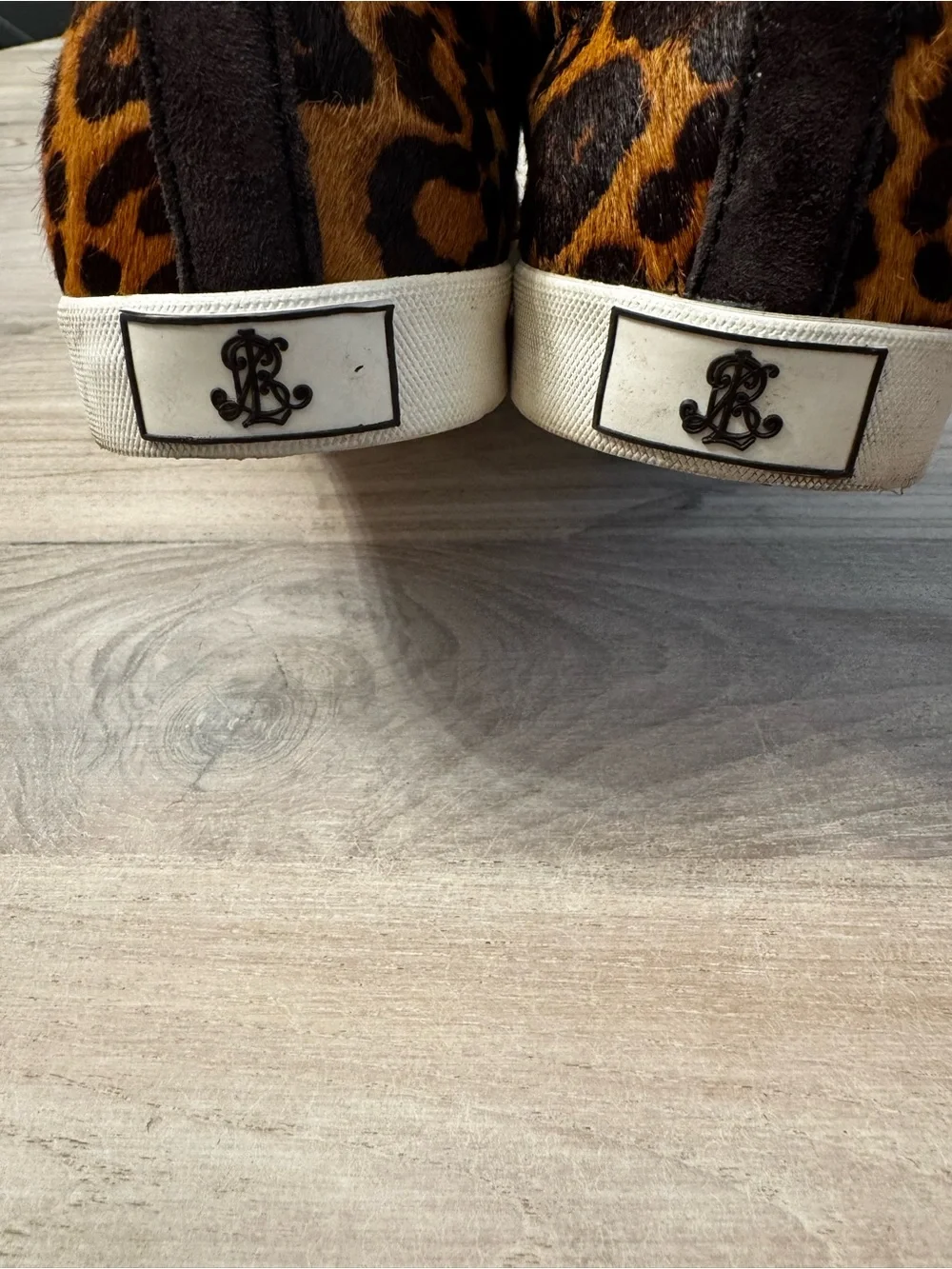 Lauren Ralph Lauren Leopard Print Slip-On Sneakers - Brown/Black